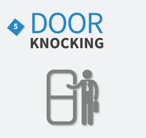 Door Knocking Homes to Find Homes for Sale
