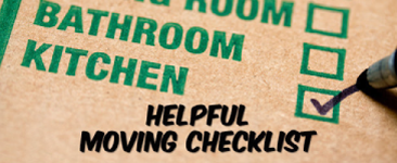Helpful Moving Checklist Items to make your move easy!