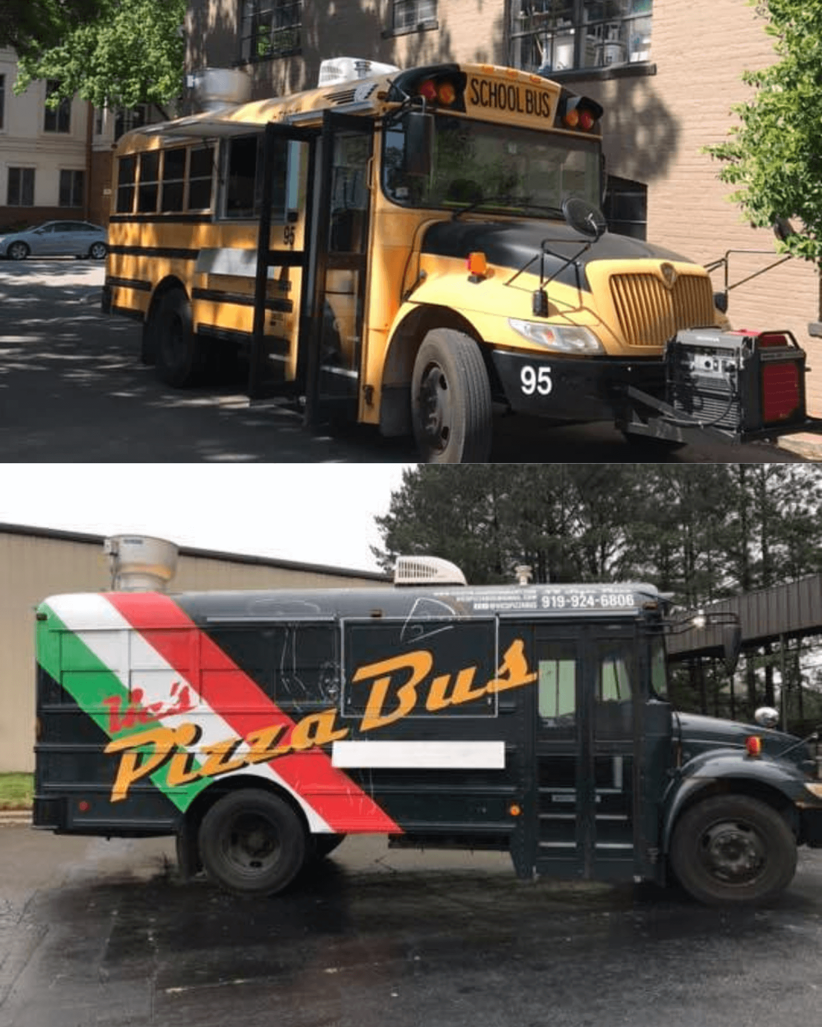 Vic's Pizza Bus in Raleigh NC