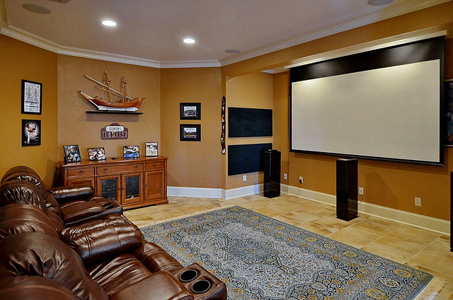 Luxury Homes for Sale Raleigh NC Movie Theater and entertainment room.jpg