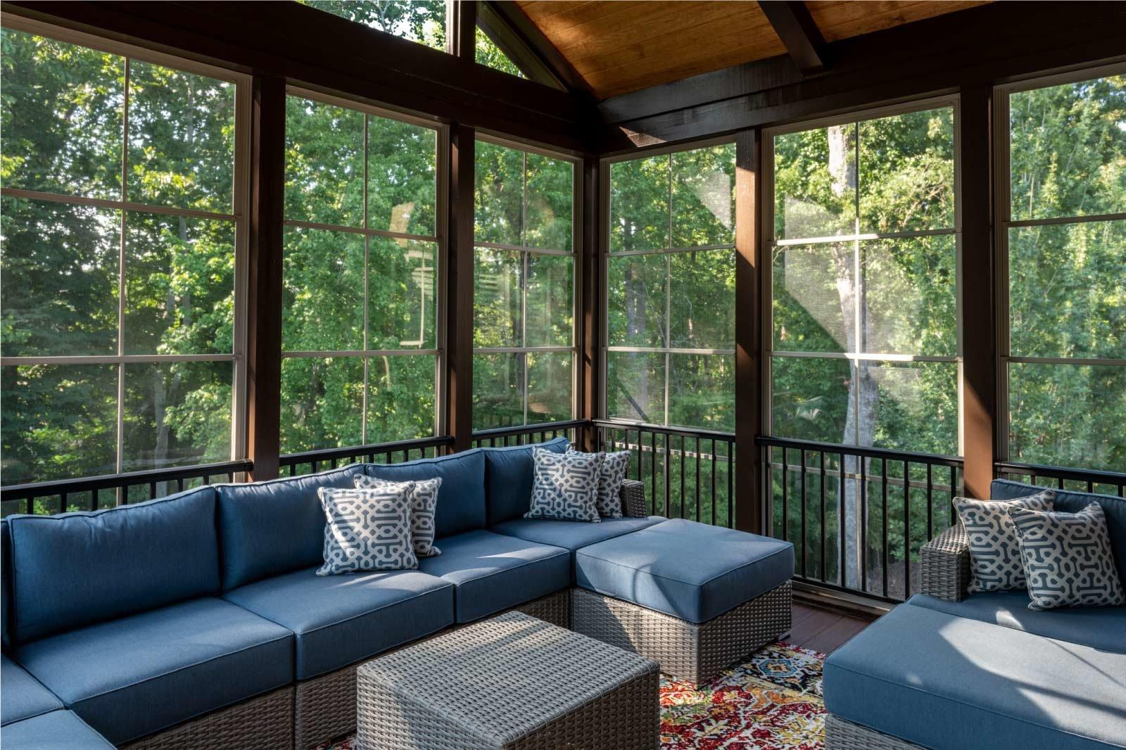 luxury screened in porch plans