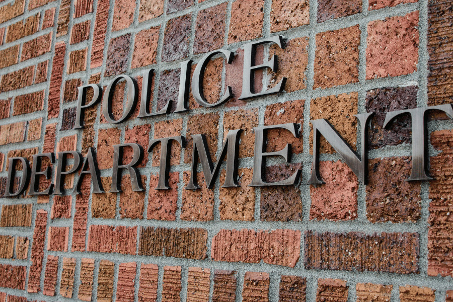 Garner Police Department wall of a building