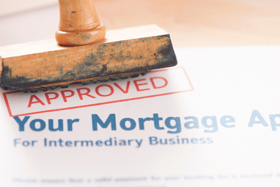Mortgage Approval Application stamped