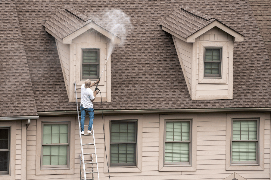Prepare your home by cleaning the exterior