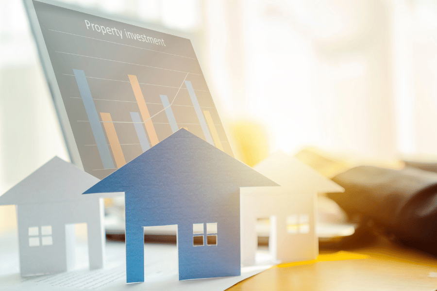 Property investment numbers changing over time due to appreciation