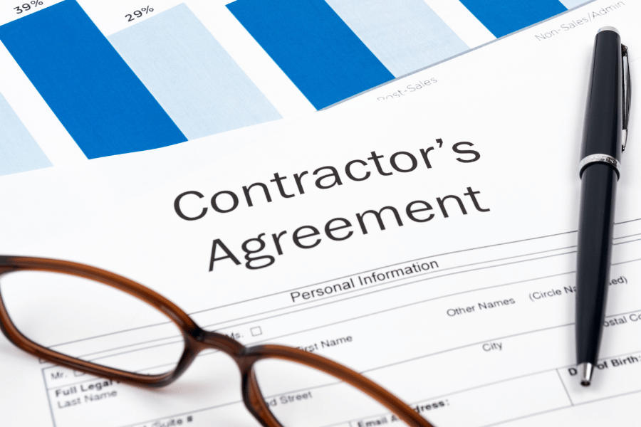 Contractors Written Agreement