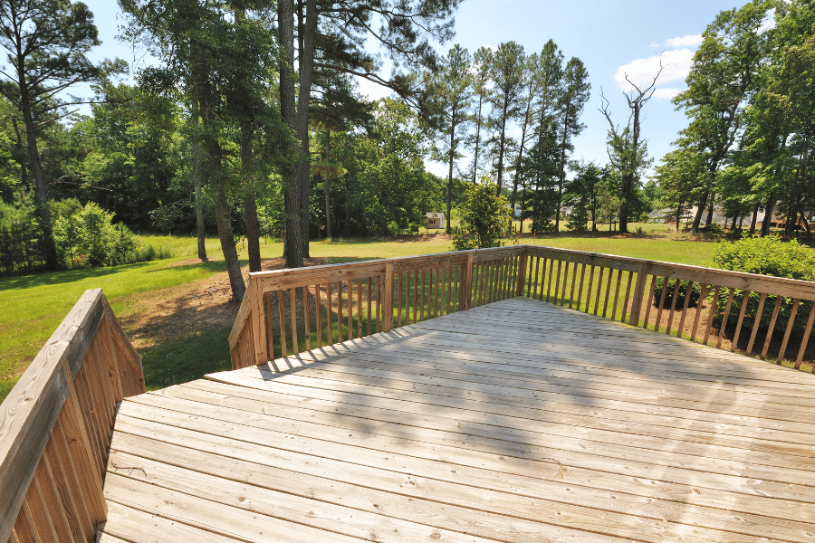 a deck addition can help add value for your resale 
