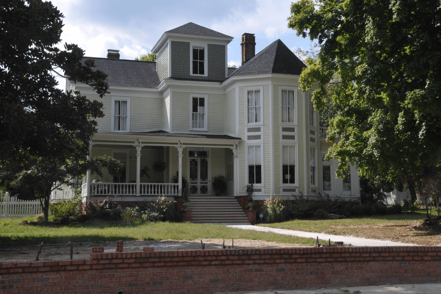 home in the historic district in Louisburg, NC