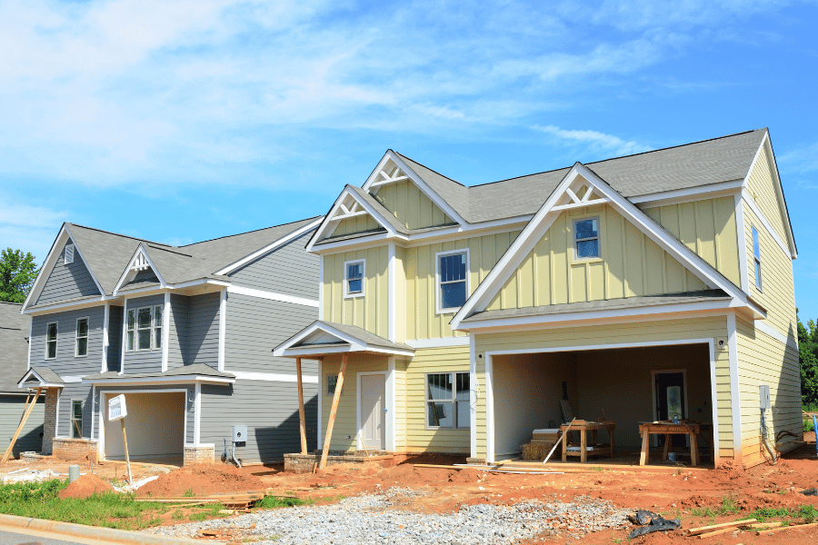 New construction homes in a brand new neighborhood 