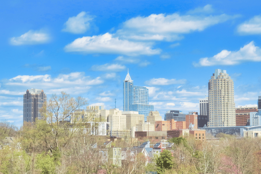 Downtown Raleigh, NC city view