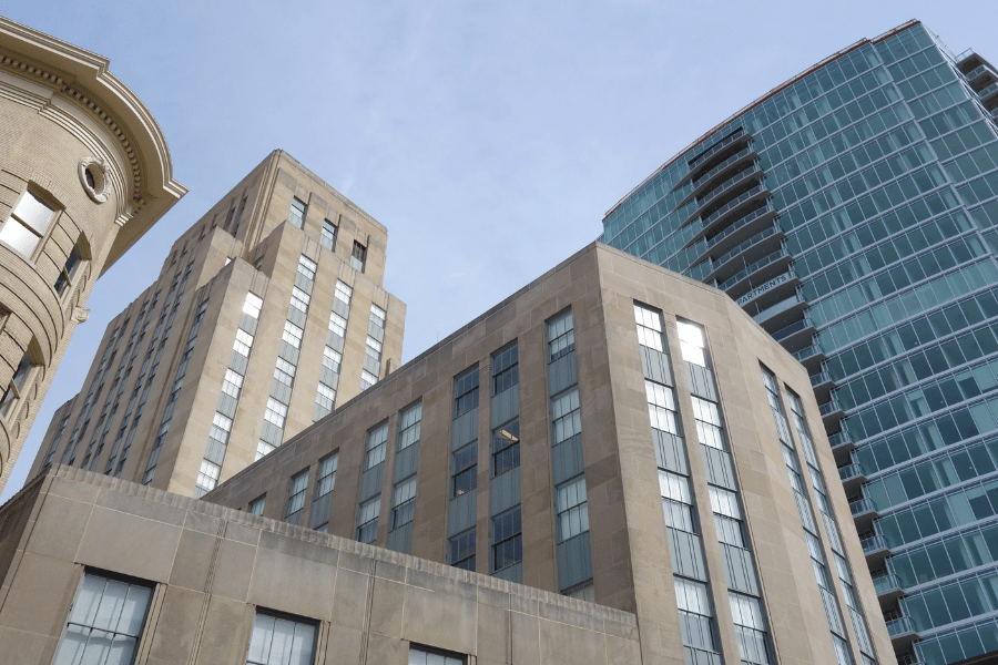 Downtown Durham Buildings View