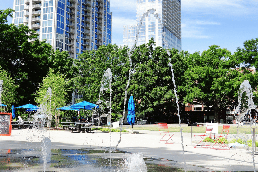 Moore Square Raleigh Splash Pad