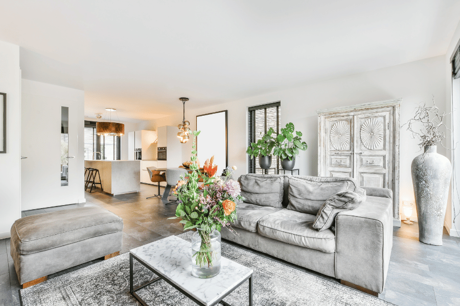 living room with elegant and beautiful furniture