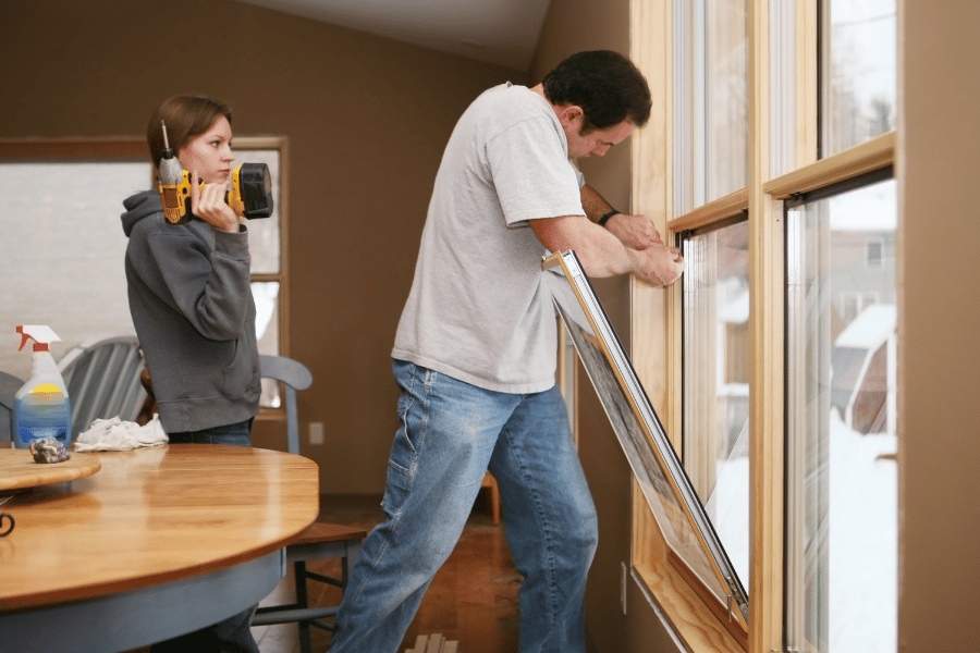 Adding energy efficient windows to homes