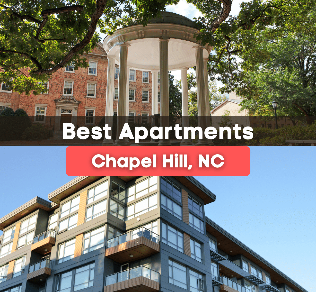 Best apartments in Chapel Hill, NC - apartment complex and old well at UNC