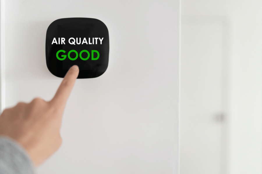 Health monitoring smart control in home of air quality
