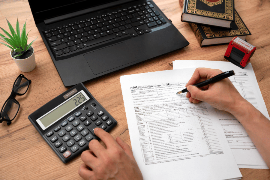 Accurate tax returns from the previous year can be used as proof of income