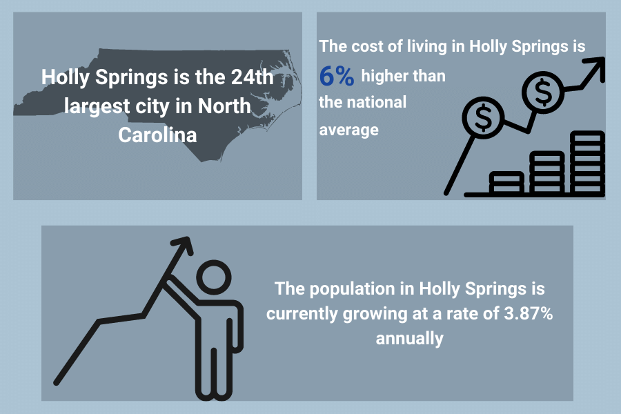Holly Springs, NC real estate demand graphic