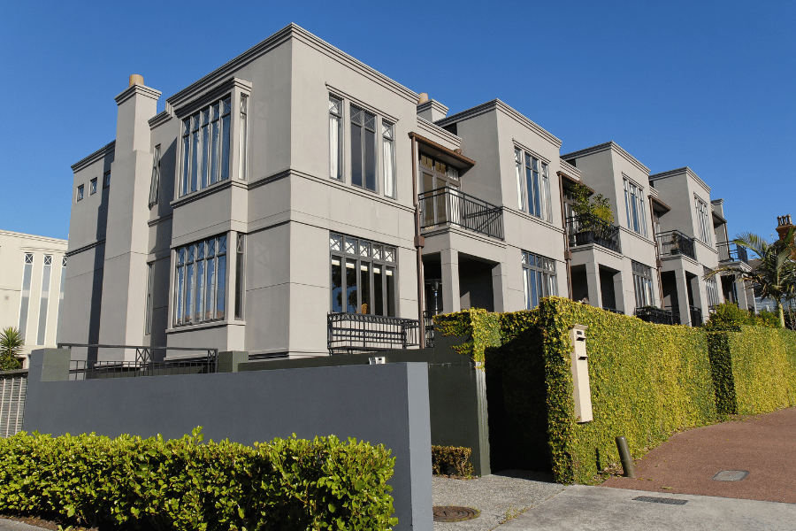 gray townhomes