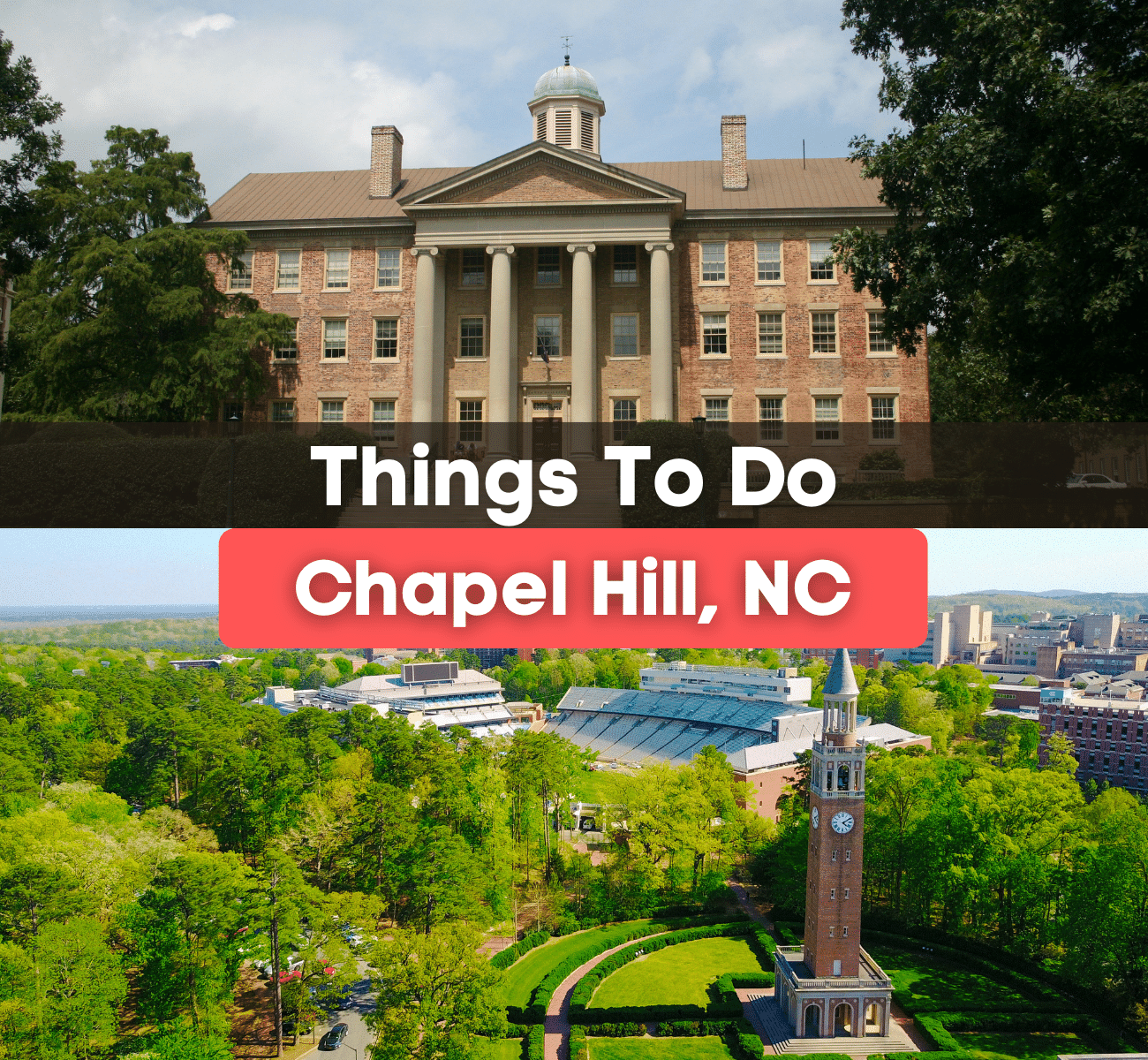 UNC Chapel Hill campus and South Building