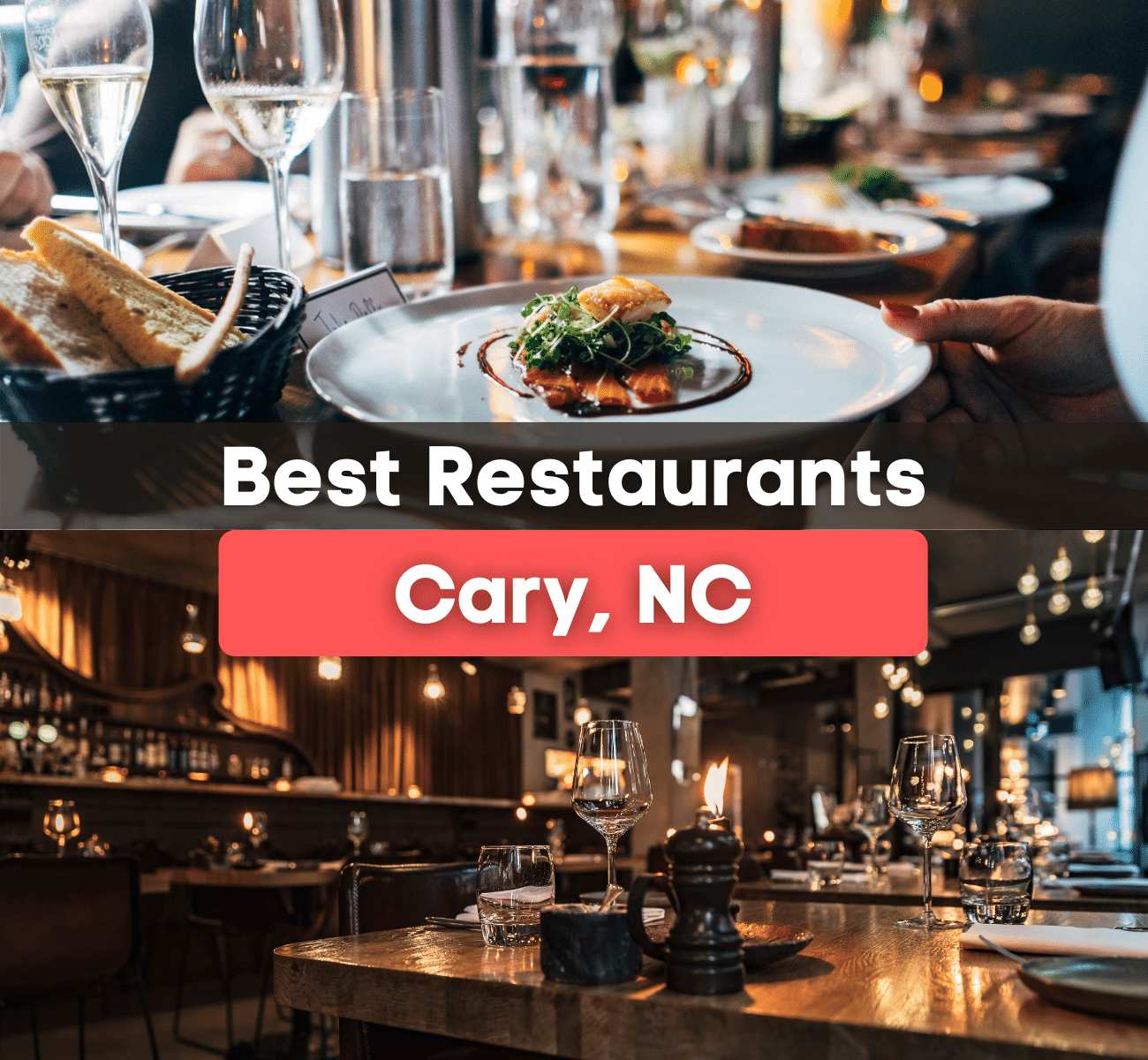 Best Restaurants in Cary, NC graphic