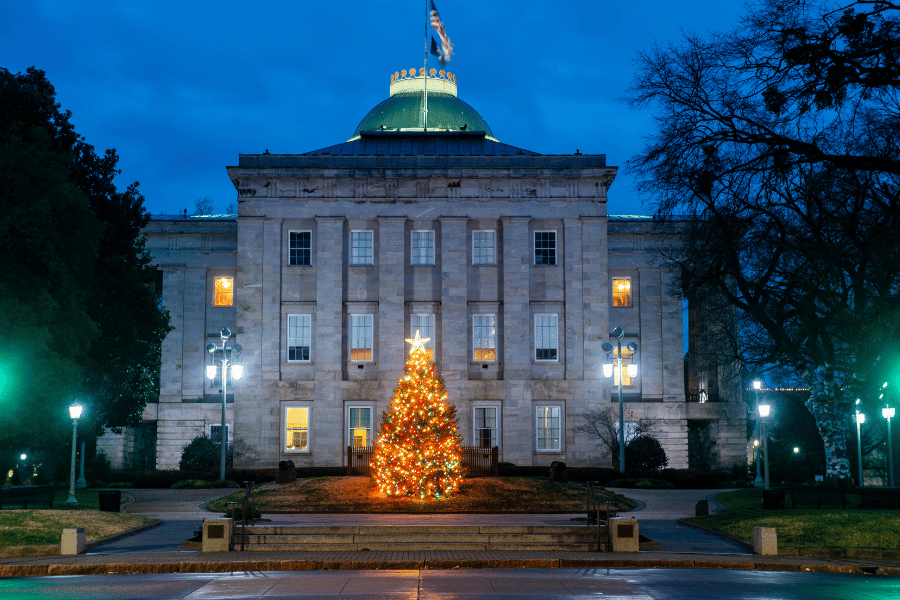Raleigh Capitol Tree Lighting