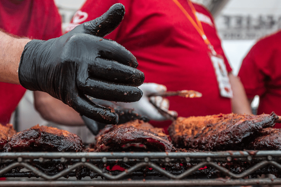 meat at the pig city fest