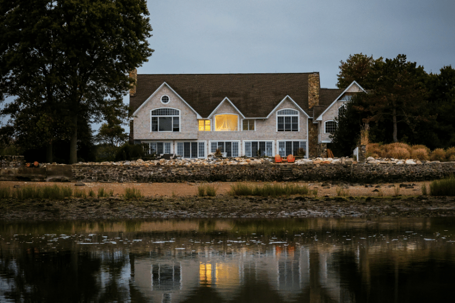 Quiet and secluded waterfront home for privacy and peace