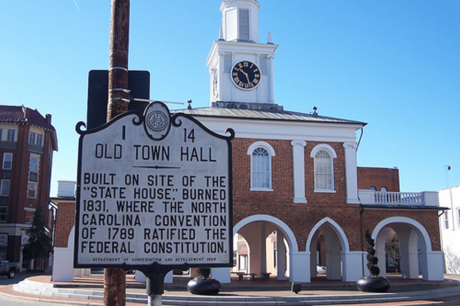 old town fayetteville with old town hall