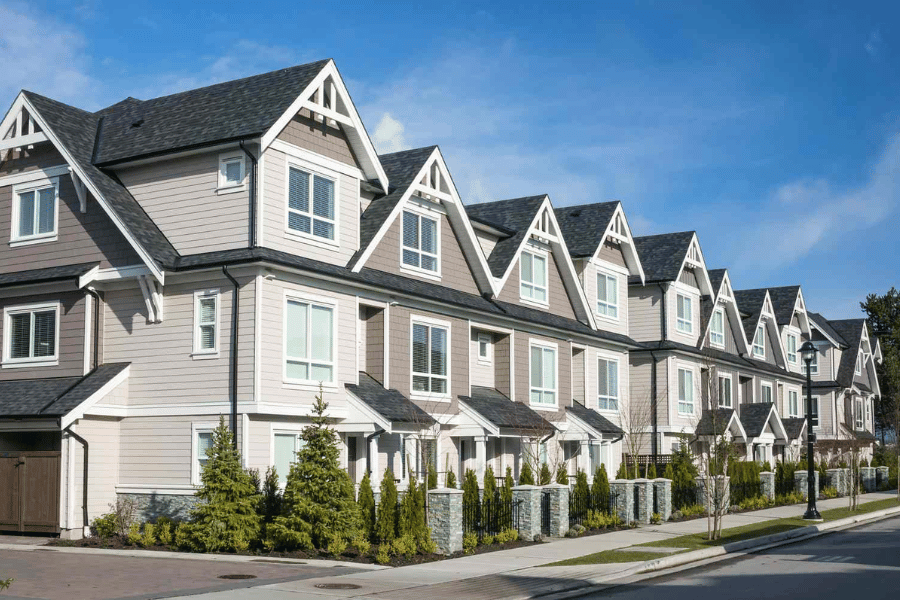 row of townhouses
