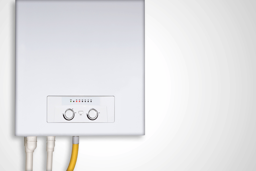 Gas Water Heater in Home