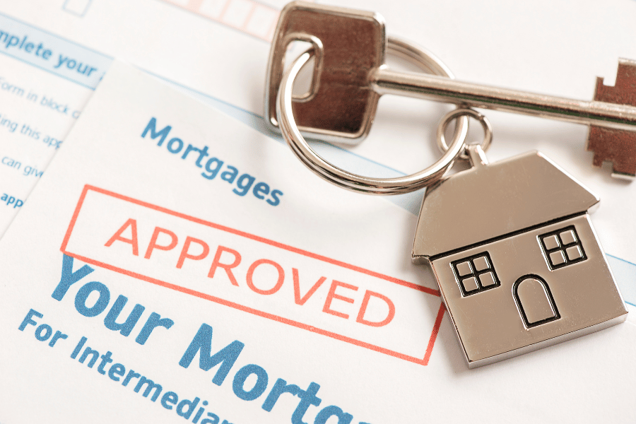 Mortgage Pre-Approval with house key 