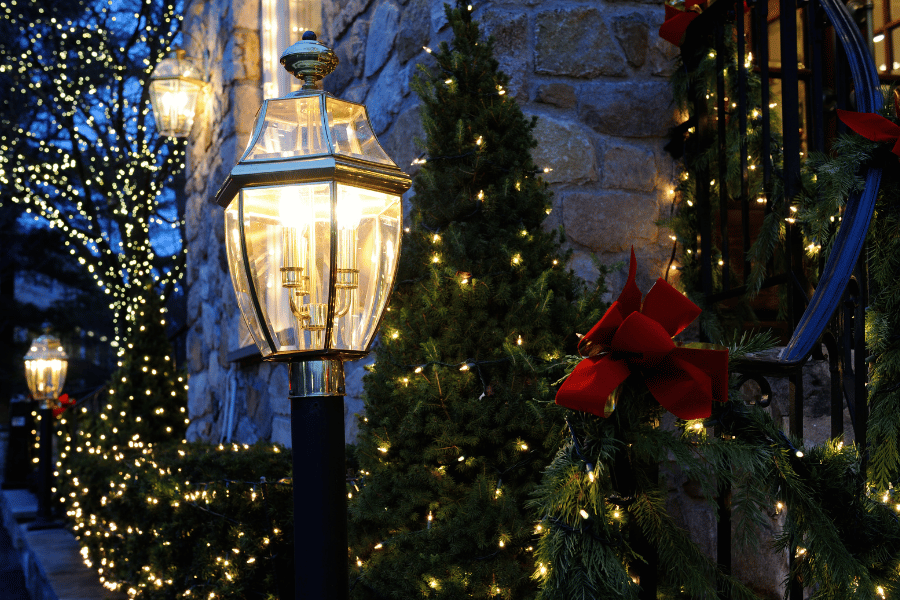 Christmas Light Decorations in Neighborhoods